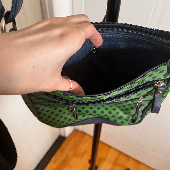 Green Polka Dot Shoulder/Crossbody Bag - Picture 4 of 4